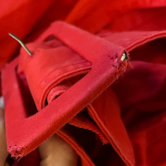 Derek Lam Red Utility Dress, Sz 38, US 8, M - Picture 4 of 14